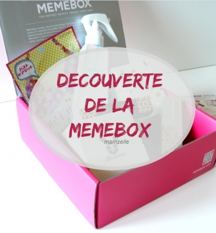 Revue de la Memebox, la box tout droit venue de Corée
