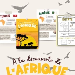 Fiches découvertes pays - Algérie/Égypte/Sénégal/Tunisie